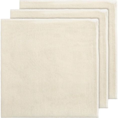 Wiederverwendbare Mulltücher – 3er-Set, 50 x 50 cm, ideal zum Abtropfen von Säften, Käse und Speisen
