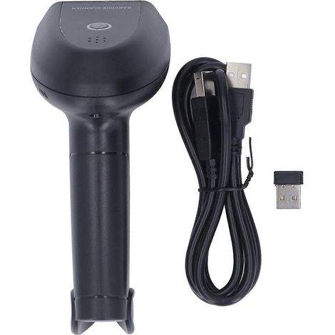 Lecteur de codes-barres Bluetooth 2,4 GHz sans fil CCD avec lumière rouge, rechargeable, lecteur de codes 1D pour centres commerciaux et logistiques