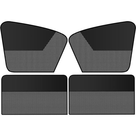 Juego de 4 láminas para ventanas de coche (2 delanteras + 2 traseras),con protección UV y que brindan privacidad,fáciles de aplicar (1/5)