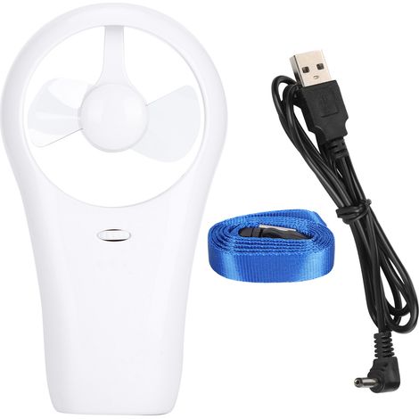 Mini Handheld Fan Small Portable Fan Noiseless USB Battery Fan for Outdoor IndoorWhite (1/5)