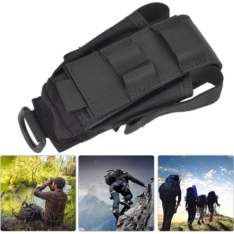 Sac de Rangement Multifonction en Nylon avec Multiples Poches pour Crayons, Couteaux et Lampes Torches - Noir (1/5)