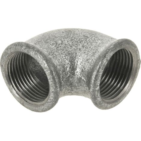 Raccord coude 90° VIRFOLLET ATUSA 09001004 noir filetage femelle-femelle 3/4 (1/2)