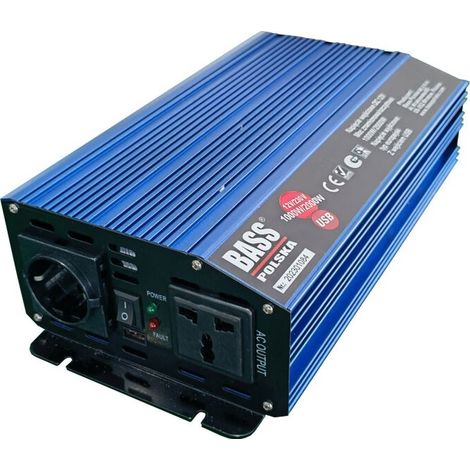 Bass Polska 1000/2000 W 12–230 V DC-AC Konverter BP-5012 (5902067627815) (1/3)