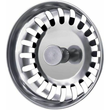 79 mm Abflusssieb Küchenspüle Stöpsel Edelstahl für Küche und Bad Carivent (1/4)