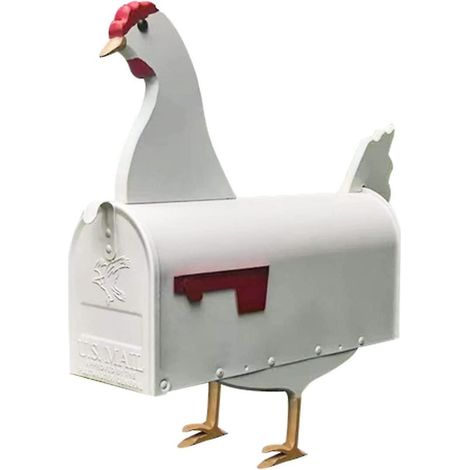 Boîte aux lettres originale et unique en son genre, motif chevaux, vaches et poules. Boîte aux lettres moderne et personnalisée pour décorer votre jardin. Cadeau idéal pour les passionnés de chevaux e