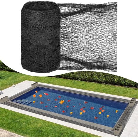 (noir, 6x12m) Bâche de protection en polyéthylène haute densité pour un nettoyage étincelant dans les piscines creusées