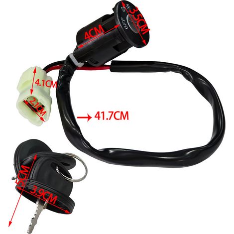 Direct sales of DMS motorcycle modification kits - Kymco motorcycle ignition switch, starter switch, and key. (1/4)