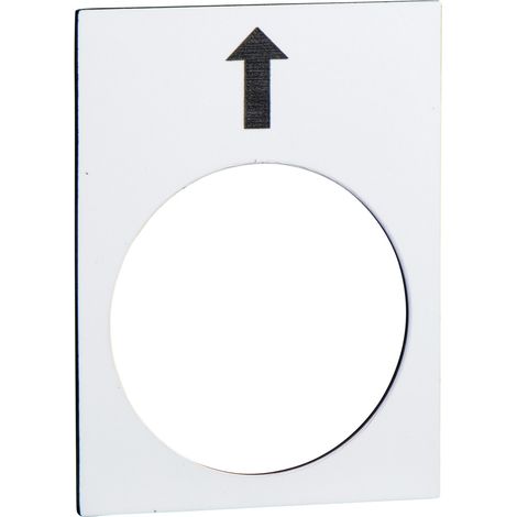 Harmony étiquette 30x40mm blanc montée PV SCHNEIDER ZB2BY4951