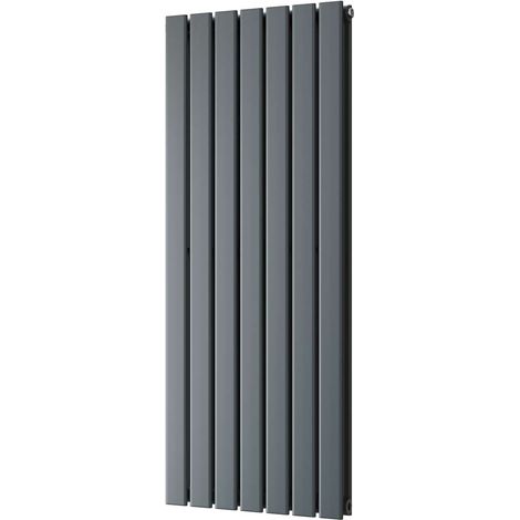 Typhoon - Anthracite Vertical Radiator H1200mm x W476mm Double Panel