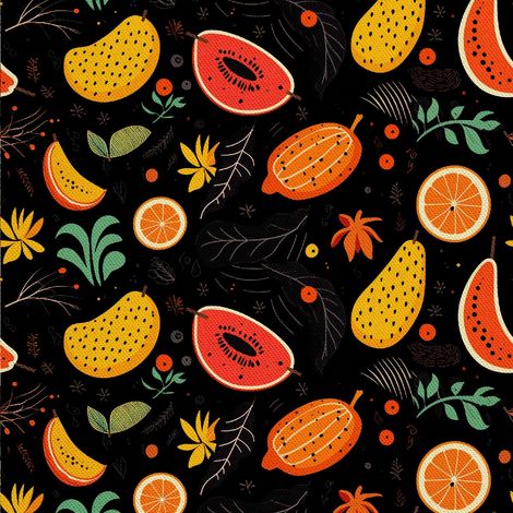 Tela decorativa para exteriores Oxford - Motivo frutal DX6587 (1/5)