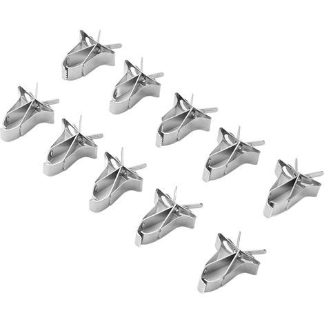 10 pièces perroquet fruits légumes Clips mangeoire en acier inoxydable pour alouette Hamster lapin (1/5)