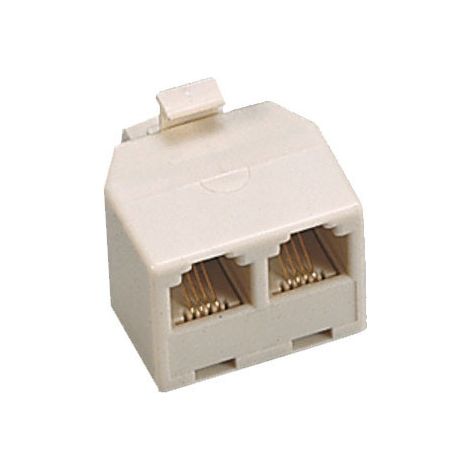 6,0 x ADATTATORE SPINA PLUG 6/4-DOPPIA PRESA FME