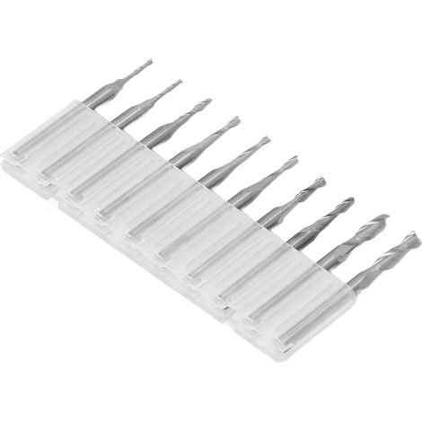HSS CNC-Flachfräser-Set, gerader Schaft 1,0-3,175 mm, Holzbearbeitung, Oberfräse, Profiwerkzeug, Mehrfachpackung. (1/5)