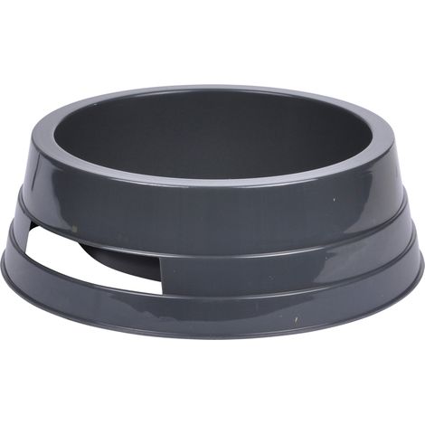 Gamelle ronde en plastique anthracite (1/2)