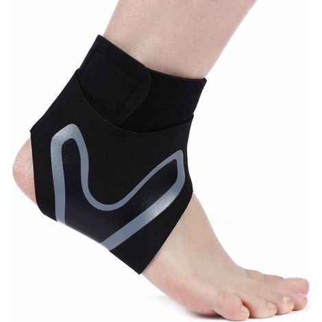 Paire de chevillères de compression respirantes en néoprène pour hommes et femmes, manchon élastique pour entorses, protection contre l'arthrite, fasciite plantaire, tendinite d'Achille et récupératio (1/5)