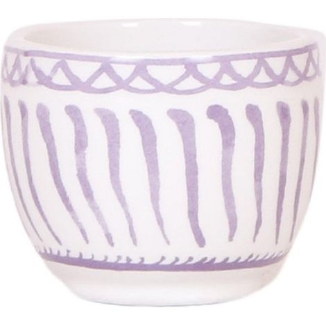 Cache-pot décoratif Granada en céramique émaillée style méditerranéen coloris lilas Ø 6 cm - PANGIVO (1/5)