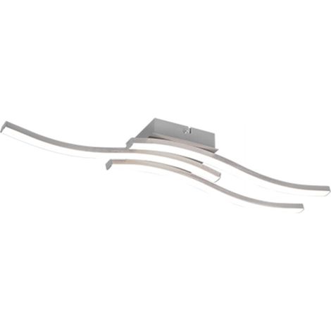 PLAFONIERA LED ROUTE ACCIAIO SATIN. 3 LUCI X 5W 4000K