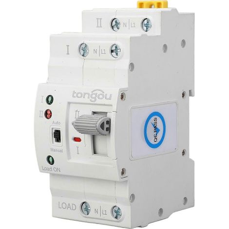 Automatischer Umschalter mit zwei Stromversorgungen, 2-polig, 63 A, Millisekunden-Schaltzeit, ATS 110 V