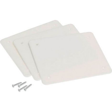 ricambio tappo coperchio ad incasso per cassetta scatola mm 92x92 bianco (1/2)