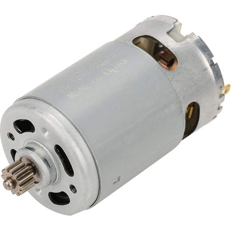 Moteur à engrenages, moteur à courant continu avec engrenage à 12 dents, grand moteur haute puissance pour modèles de bricolage, arbre d'extension haute puissance de moteur à courant continu(12V) (1/5)