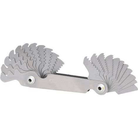 KS Tools 301.0090 Calibro per filettatura, dimensioni in pollici, 22 pz