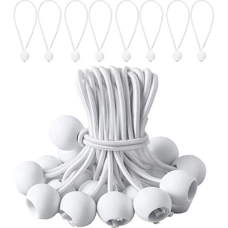 25 Tendeur,Balle,Caoutchouc,15cm,Plastique,Extérieur,Camping (1/5)