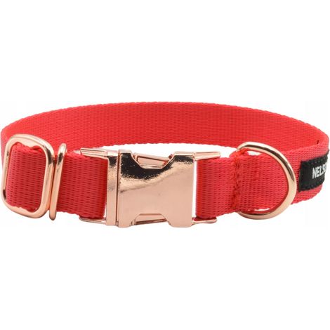 COLLARE PER CANI NELSON-X CON FERMATURE ORO E FIBBIA PESANTE TAGLIA L 35-45/2,5 CM (1/5)