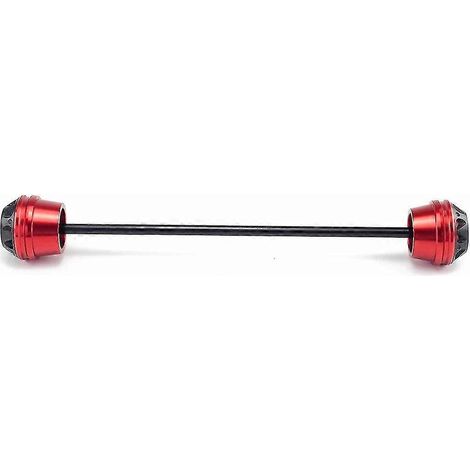 Sturzpads für Vorder- und Hinterradachse/Gabel von Yamaha MT-07 FZ-07, XSR700, Motorradständer, Schrauben, Schwingenaufnahmen, MT-FZ-07 – nur hinten, rot (1/5)