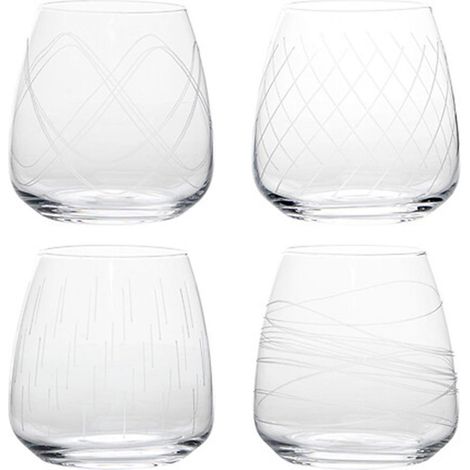 Lot de 4 Gobelets Bas "Talia" 40cl Transparent