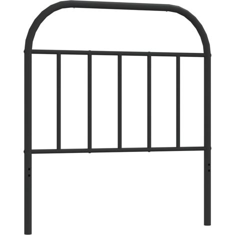 Testiera accessorio per camera da letto mobile 80 cm metallo nero TDL0202405
