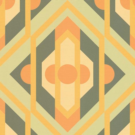 Papier peint Vintage Jaune Retro Chic A.S. Création (1/4)