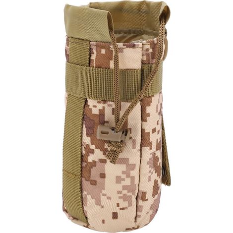 Sacoche gourde portable mains libres pour vélo, poche d'eau de camouflage désert, activités plein air (1/5)