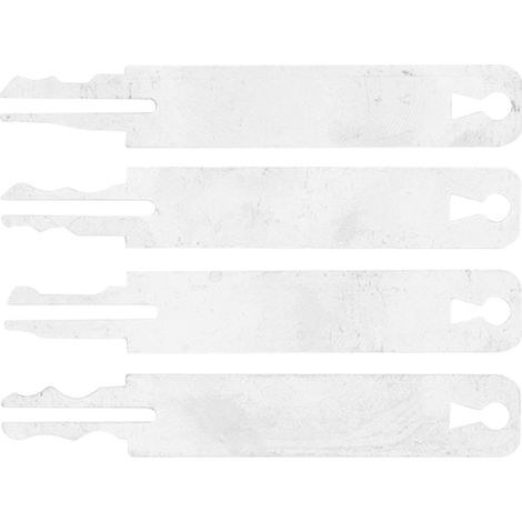 Kit de 4 outils de réparation de serrures et de déverrouillage de cadenas en acier au carbone trempé pour démontage à faire soi-même (1/5)
