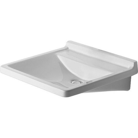 Lavabo Duravit STARCK 3 VITAL MED sans trop pleinavec plage de robinettrie 600x545mavec trou pour robinet-Vorst we