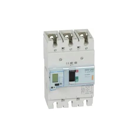 Disjoncteur électronique DPX³250 pouvoir de coupure 25kA 400V - 3P - 250A - LEGRAND (1/2)