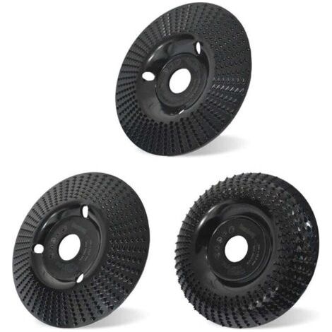 3 Pièces Disque Bois Meuleuse en Bois en Carbure de Tungstène 125mm Ensemble de Disques Disques de Meulage pour Façonner Meuler Couper et Sculpture sur Bois Roues pour Meuleuse d'angle，OUYLAF