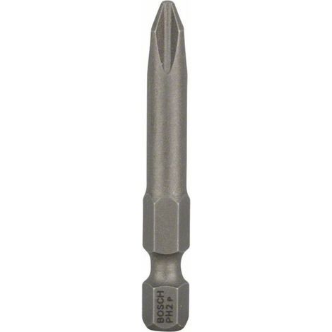 Bosch Accessories 2607001528 Kreuzschlitz-Bit PH 2 extra hart E 6.3 3 St.