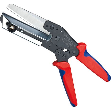KNIPEX 95 02 21 Cesoia per materiali sintetici anche per canaline guidacavo con manici multicomponente brunita 275 mm
