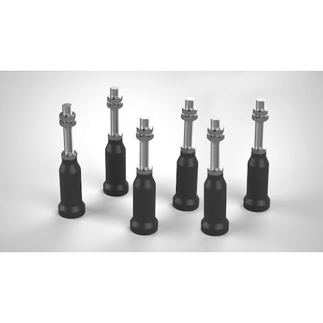 Bette Wannenfüße, höhenverstellbar, Set aus 6 Stück, B50-0016 (1/3)