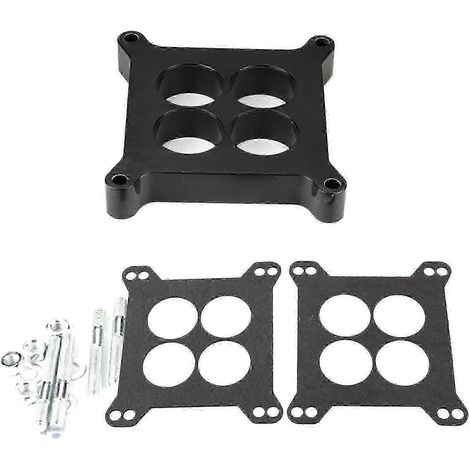 Entretoise de carburateur phénolique à orifices de 1 pouce pour moteur Holley SB Chevy 25-26 à 4 corps (1/5)