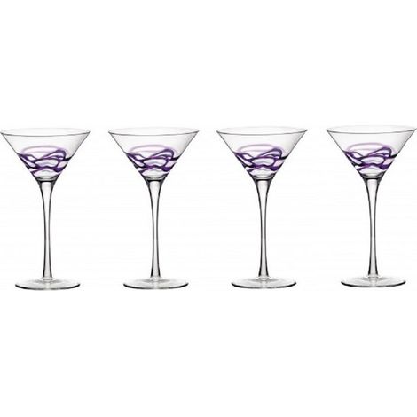 Bormioli Rocco bicchieri Ceralacca viola set 4 pezzi 24 cl