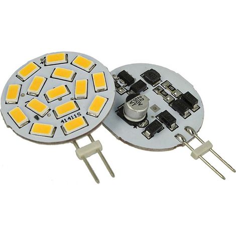 2 Pezzi Lampadine LED G4 Bispina DC AC 12V 24V 3,5W 15 SMD 5630 10V-30V, Disponibili 3000K 4000K 6000K  (Bianco Neutro 4000K)