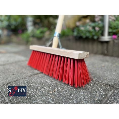 Balai de rue en nylon 35 cm - Balais - Balai d'extérieur à poils synthétiques - Balai avec manche 150 cm - Brosses à récurer - Balai d'extérieur (1/5)