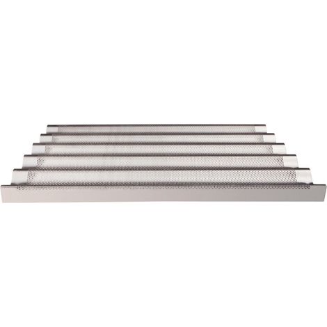 Plaque de Cuisson en Aluminium Perforée - 5 canaux - 600 x 400 - Venix