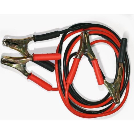 TRADE SHOP - Cavi Pinza Bipolari Collegamento Batteria Alimentazione Auto Moto 500 Amp 2.5 Mt -