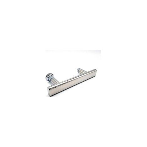 Verchromter Duschtürgriff, 145 mm Lochabstand, 215 mm Länge, geeignet für Duschkabinen - Crezuo (1/4)