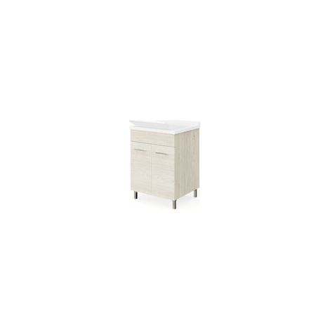 LAVATOIO LEGNO 60X50 ROVERE GHIACCIO