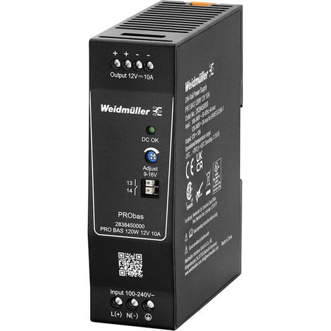 Weidmüller 2838450000 Alimentatore per guida DIN Contenuto 1 pz.