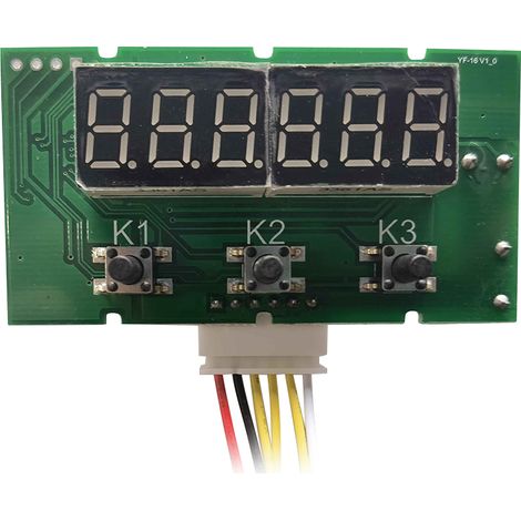 Eosnow Mini module de compteur numérique à LED, totalisateur électronique DC/AC 5 V24 V, avec interface de signal NPN et PNP, plage de comptage de 1 à 999 999 fois (1/5)