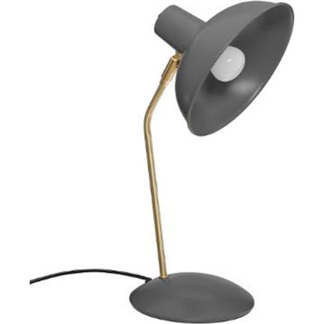 Lampe à Poser en Métal "Célia" 38cm Gris (1/3)